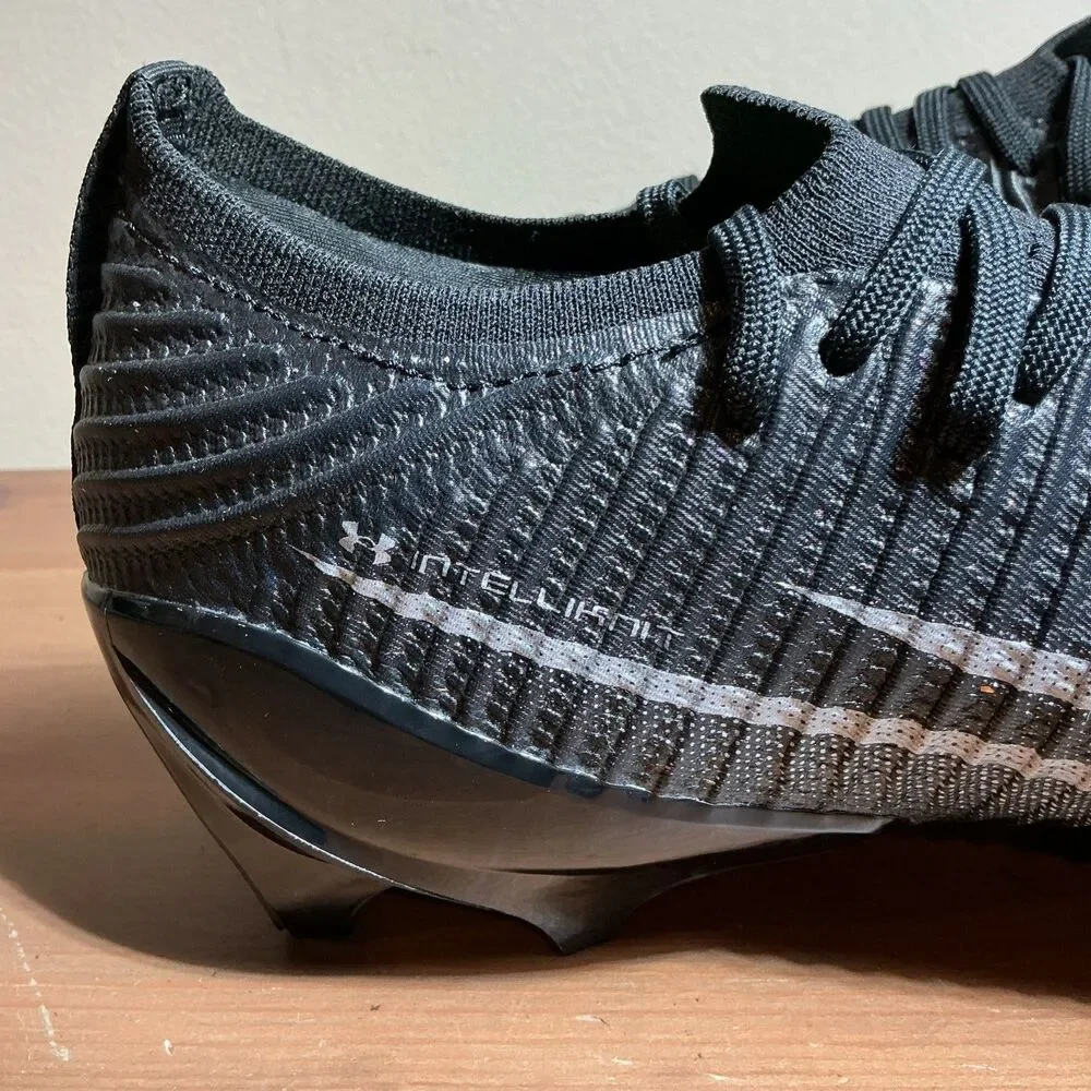 Under Armour Blur Pro Black Silver Football Cleats Men’s Size 12 3028220-003